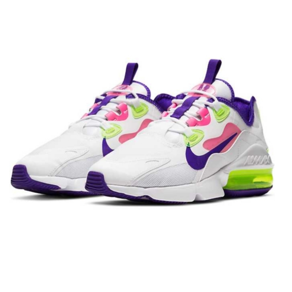 NIB Nike Women's Air Max Infinity 2 AMD Sz 11 White/Purple/Pink/Green